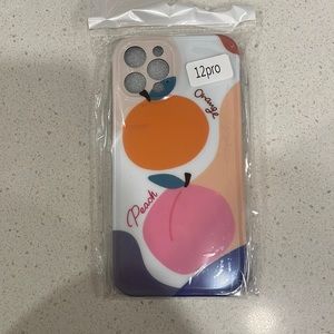 iPhone case- brand new- orange and peach